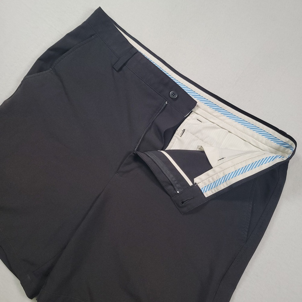 FootJoy Performance Golf Shorts Mens 36 Black Solid Regular Stretch Technical